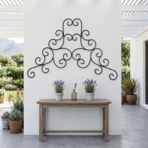 Scrolled wrought iron wall decor SA
