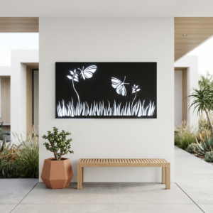 Serene butterfly field lightbox in patio SA