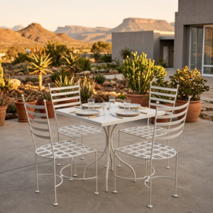 Lily Square Dining 4 – Flat-Bar Top
