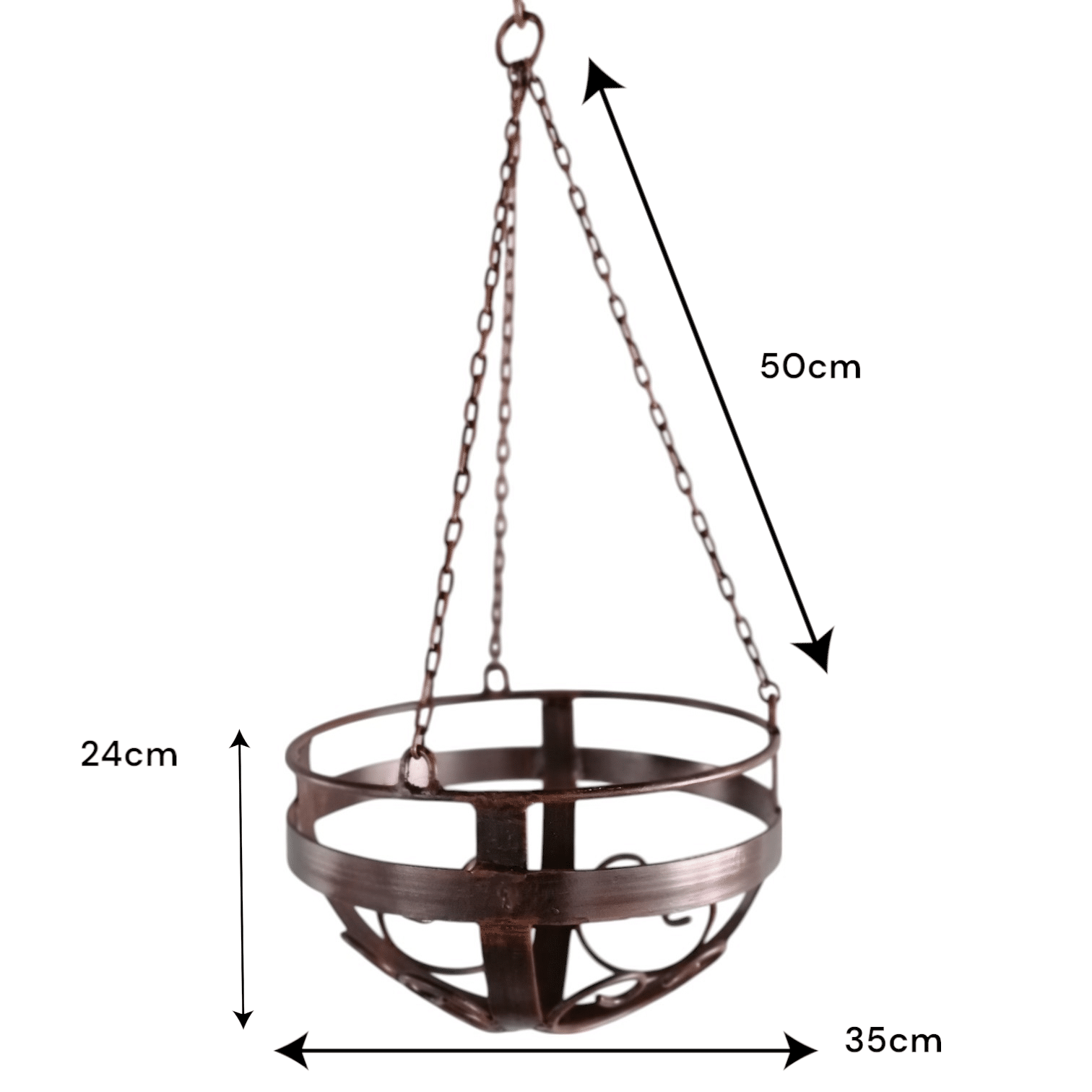 Curly Hanging Basket - 35cm - Image 2
