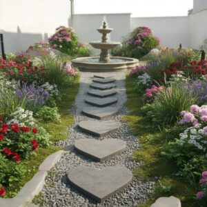 Heart Stepping Stone Frame