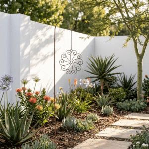Wall Flower on a chain - Adds an artistic, personal touch to both indoor and outdoor spaces