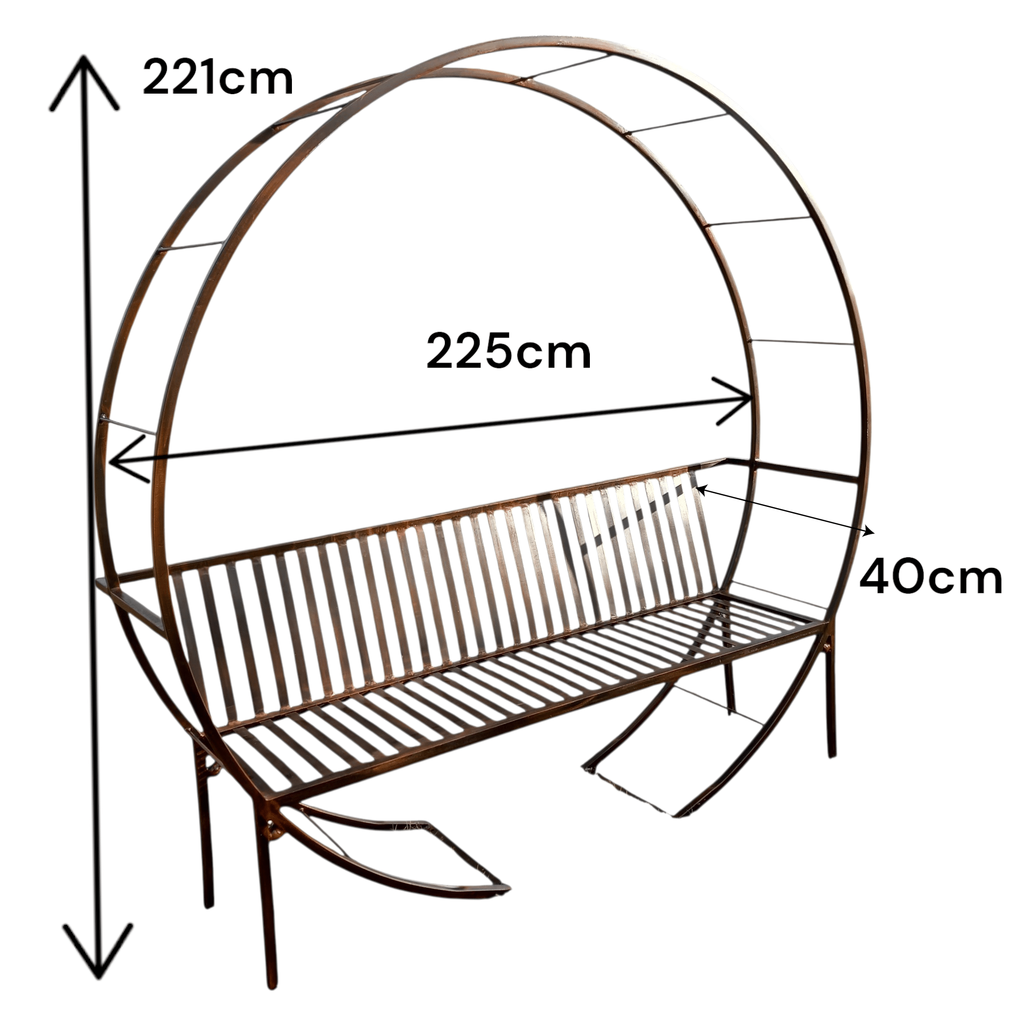 Arch Round - Bench & Backrest - Image 2