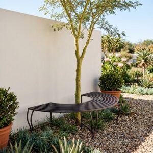 Tree Lovers Bench without Backrest – Half Circle 100cm