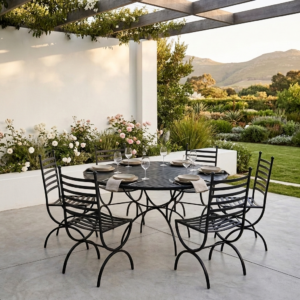 Elegant wrought iron dining set South Africa
