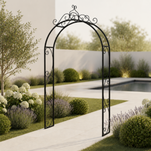 Serene courtyard with wrought-iron arch - 1.4m